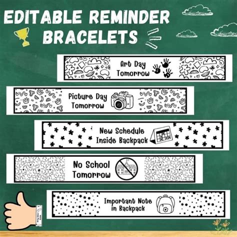 Reminder Bracelet Watch Template