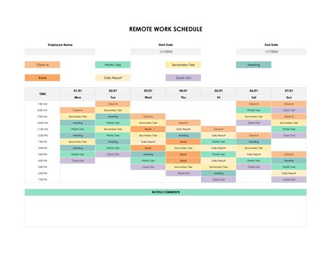 Remote Working Template