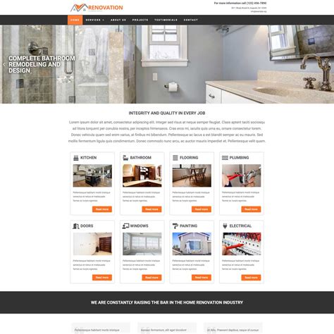 Renovation Website Templates