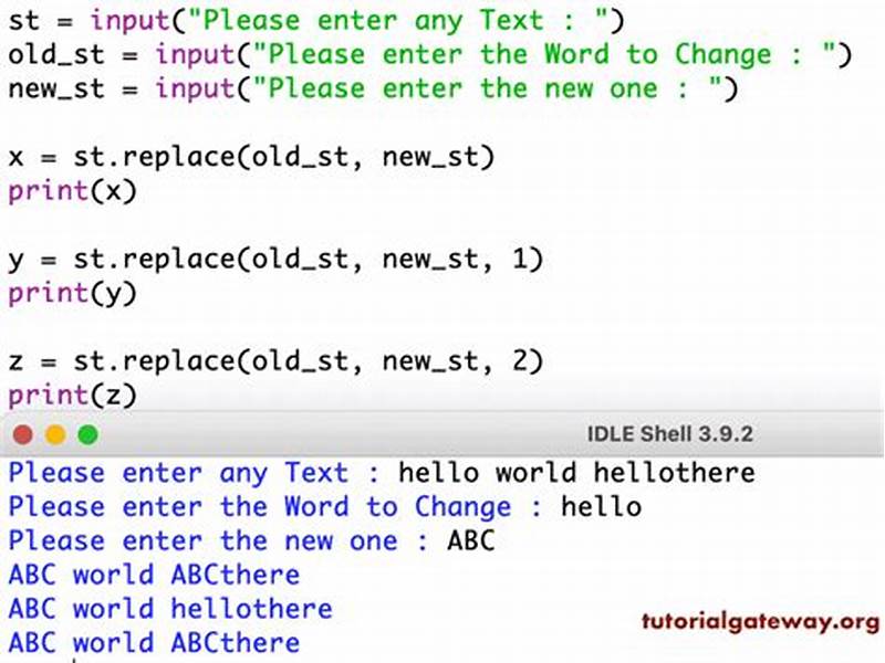 Replace A Pattern In String Python