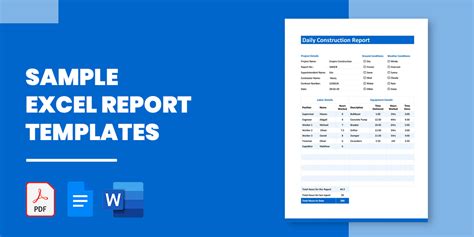 Report Templates Excel
