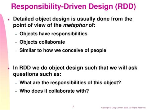 Responsibility-Driven Design