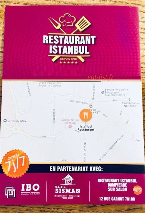 Restaurant Istanbul à Gray