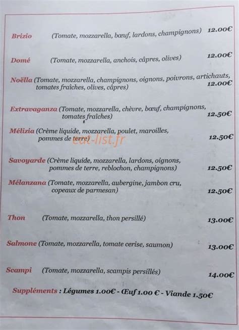 Restaurant La trattoria à La Caloterie