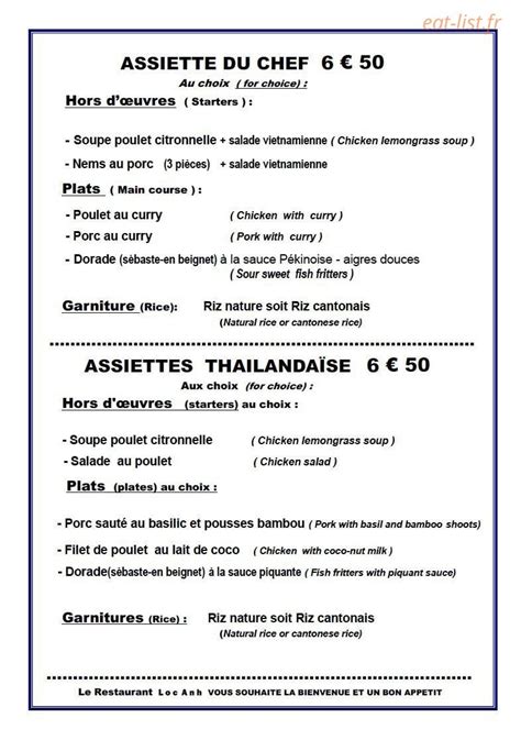 Restaurant Loc Anh à Avignon