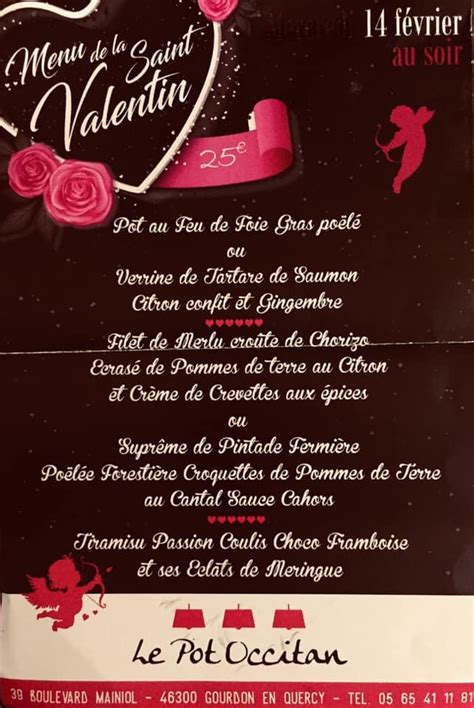 Restaurant Menu Reginal à Gourdon