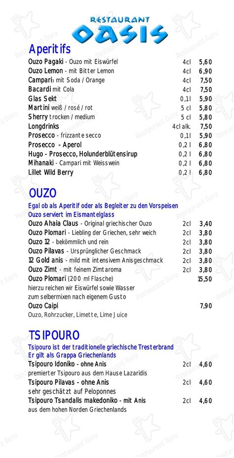 Restaurant Oasis Cologne