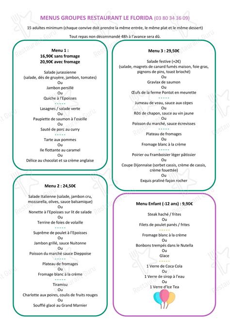 Restaurant le florida...Parc...bar...pizzeria à Brochon