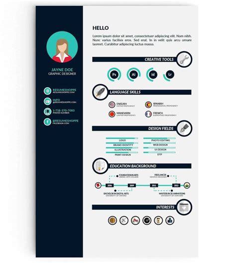 Resume Templates Illustrator