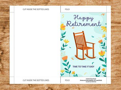 Retirement Cards For Kids To Fill Out Free Printable