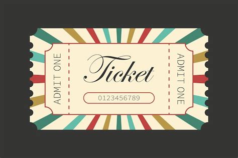 Retro Ticket Template