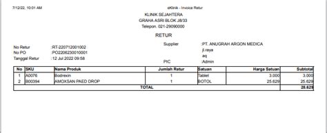 Retur Barang