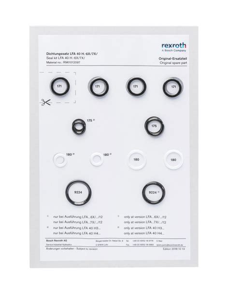 Rexroth Seal Kit Catalog