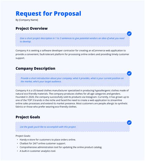 Rfp Template For Software Development
