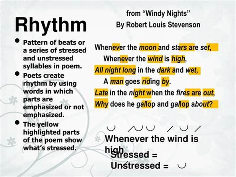 Rhythmic Pattern Poem