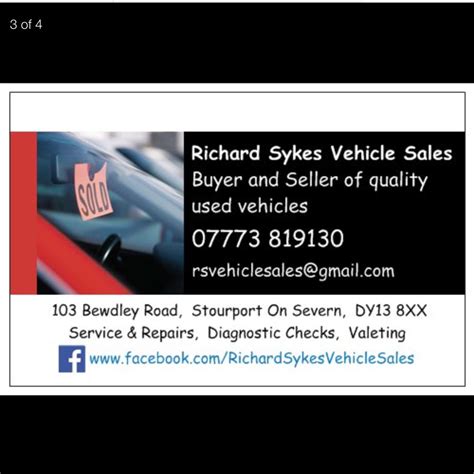 Richard Sykes Vehicle Sales