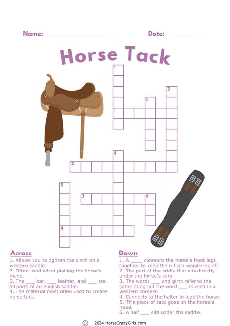 Riding Gear Crossword