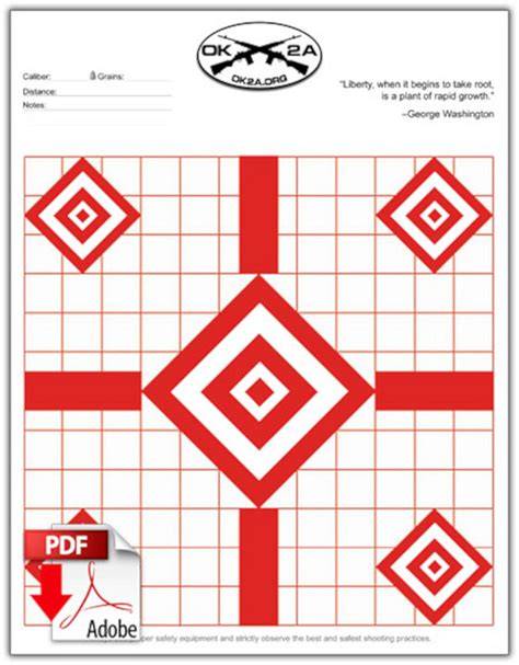Rifle Sighting Targets Printable