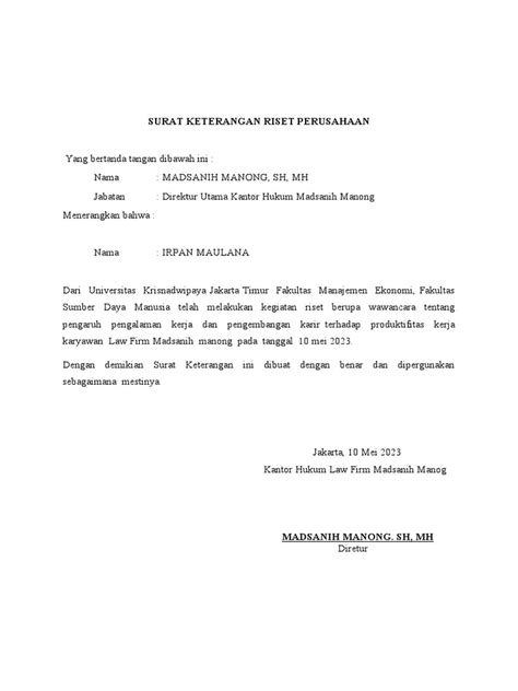 Riset Perusahaan
