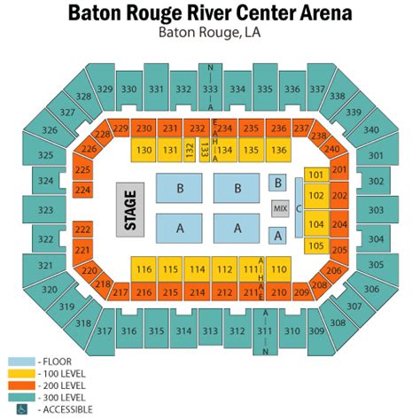 River Center Seating Chart
