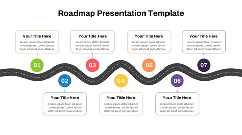 Road Map Ppt Template Free Download