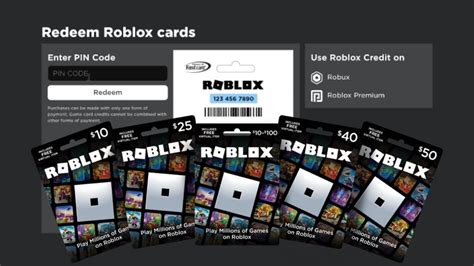 Redeeming a Roblox Gift Card
