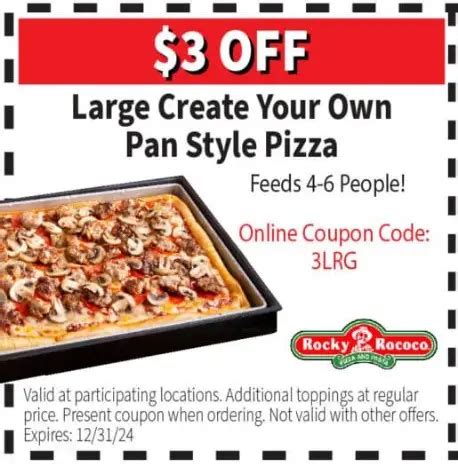 Rocky Rococo Coupons Printable