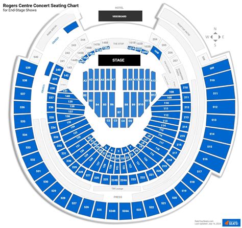 Rogers Center Toronto Concert Seating Chart
