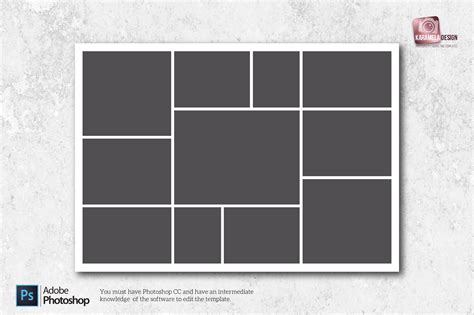 Romantic Printable Collage Layout A4 Size Pinterest