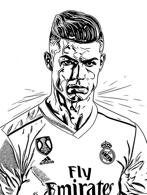 Ronaldo Printable Coloring Pages