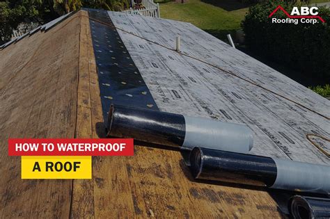 Roof waterproofing solutions