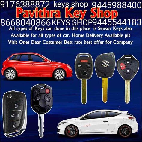 Rooja Key Shop - Duplicate Key Makers - Car Remote Sensor Keys Chennai