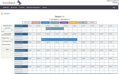 Room Scheduling Template