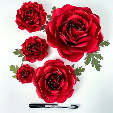 Rose Cut Out Template