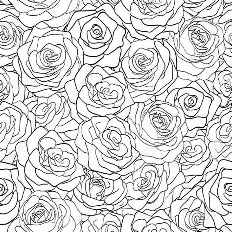 Rose Pattern Drawing
