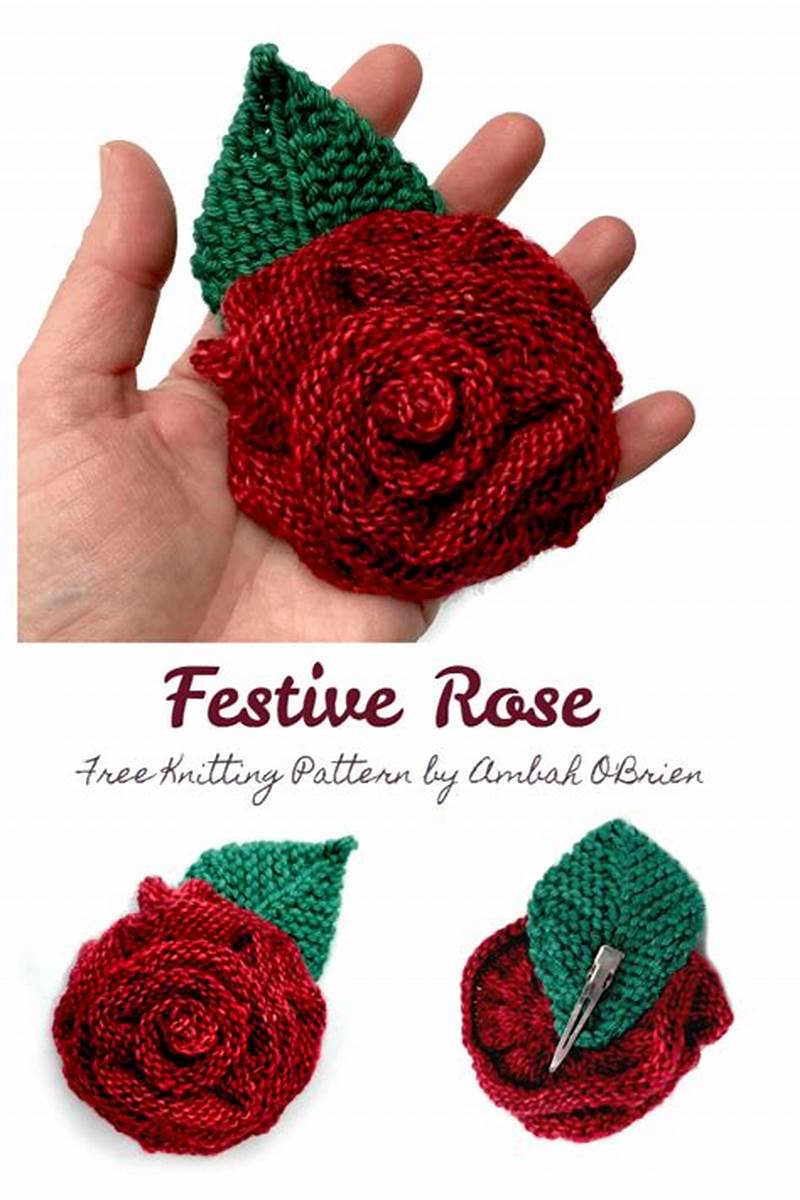 Rose Pattern Knitting