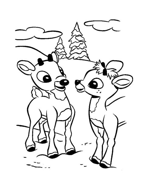 Rudolph Coloring Printable