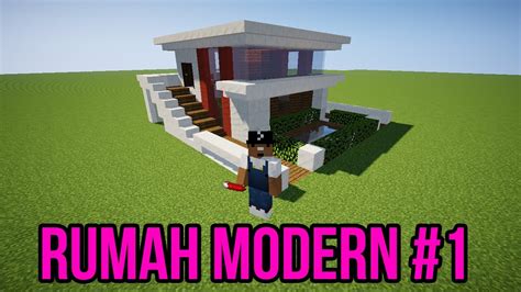 rumah minimalis modern minecraft