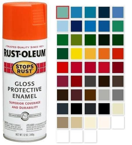 Rust Oleum Spray Paint Color Chart