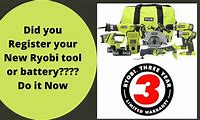 Ryobi Tools Warranty Registration