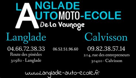 SARL LANGLADE AUTO ECOLE à Calvisson