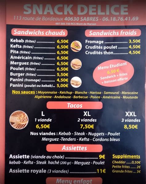 SNACK PALACE à Sabres