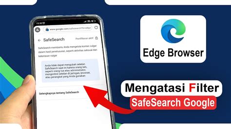 Safesearch tidak membuka aktif