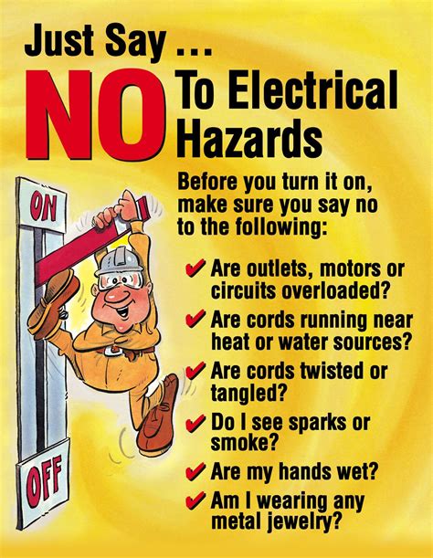 Safety posters on electricity