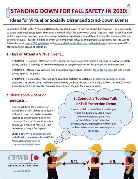 Safety Stand Down Template