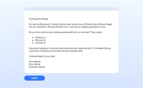 Sales Email Template B2b