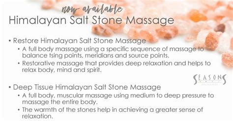 Salt and Stone massage therapy