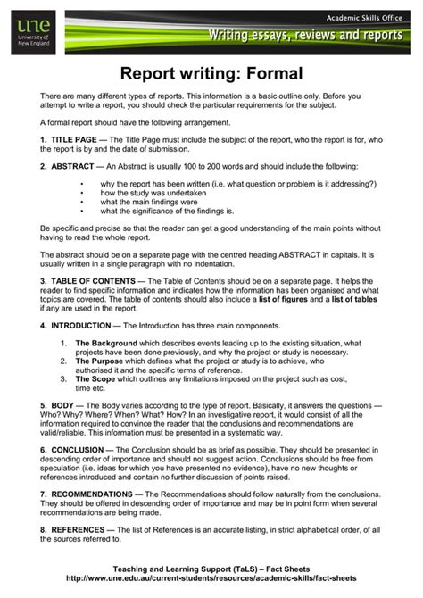 Sample Report Template