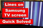 Samsung TV Lines in Screen Fix