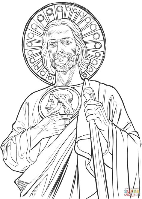San Judas Coloring Page